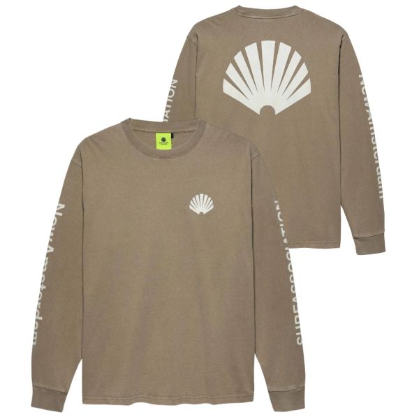 New Amsterdam Surf Association Logo Longsleeve T-shirt Beige