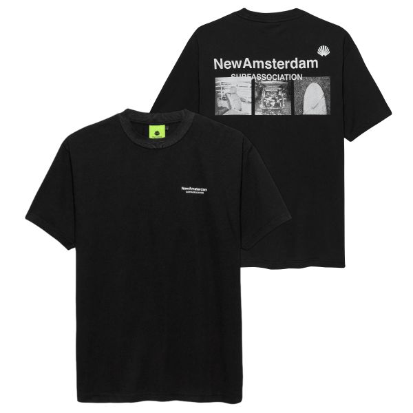New Amsterdam Surf Association Photo Print T-shirt Zwart