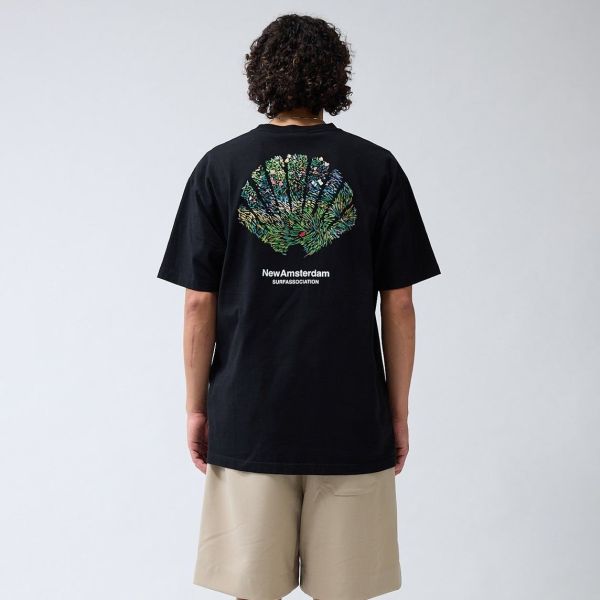 New Amsterdam Surf Association Tall Grass T-shirt Zwart