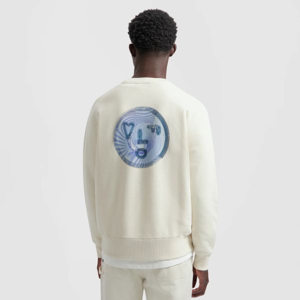 Olaf Spiral Face Sweater Off White