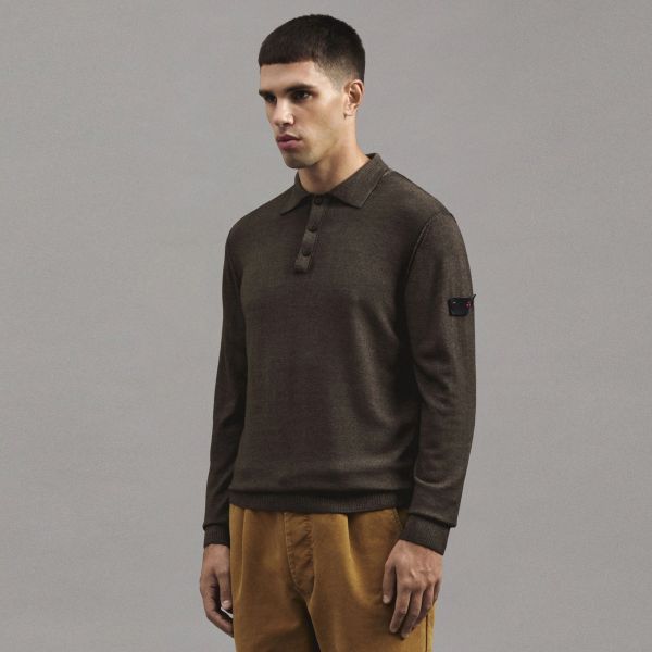Peuterey Severini Polo Sweater Bruin