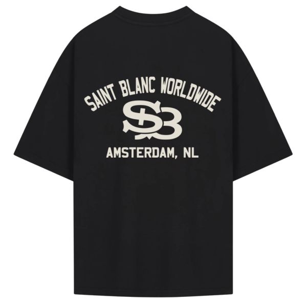 Saint Blanc Arch T-shirt Zwart