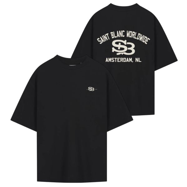 Saint Blanc Arch T-shirt Zwart