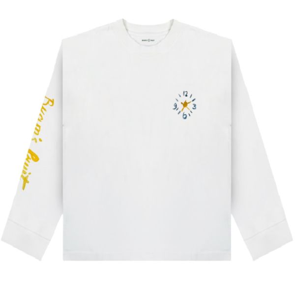 Bram’s Fruit Clock Longsleeve T-shirt Wit
