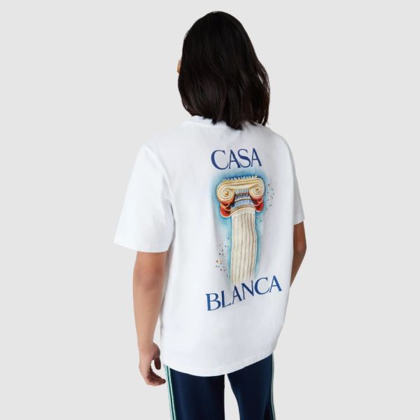 Casablanca La Colomne T-shirt Wit