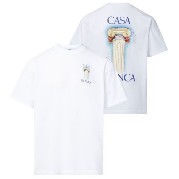 Casablanca La Colomne T-shirt Wit