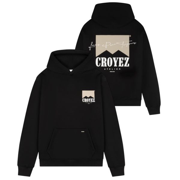 Croyez Fumes Hoodie Zwart