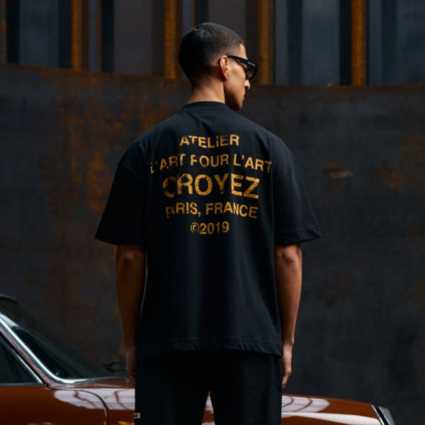 Croyez Gallery Grunge T-shirt Zwart