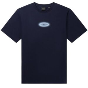 Daily Paper Dotted Logo T-shirt Donker Blauw