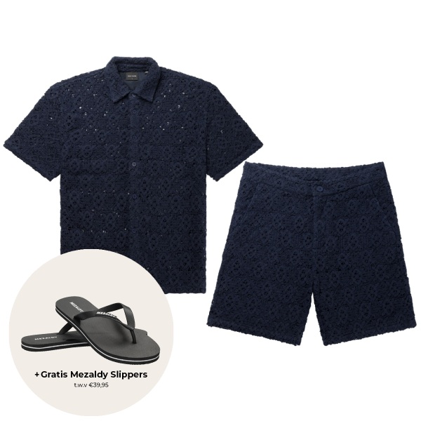 daily paper lace shield zomerset donker blauw