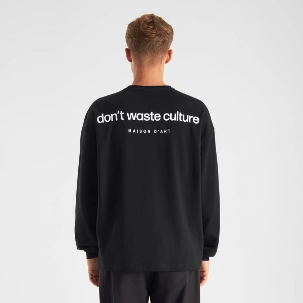 Don't Waste Culture Anderson Longsleeve T-shirt Zwart