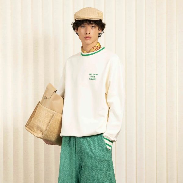 Drôle De Monsieur Slogan Sport Sweater Off White