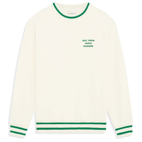 Drôle De Monsieur Slogan Sport Sweater Off White