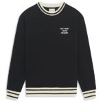 Drôle De Monsieur Slogan Sport Sweater Zwart