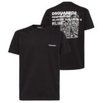 Dsquared2 Ceresio Map T-shirt Zwart