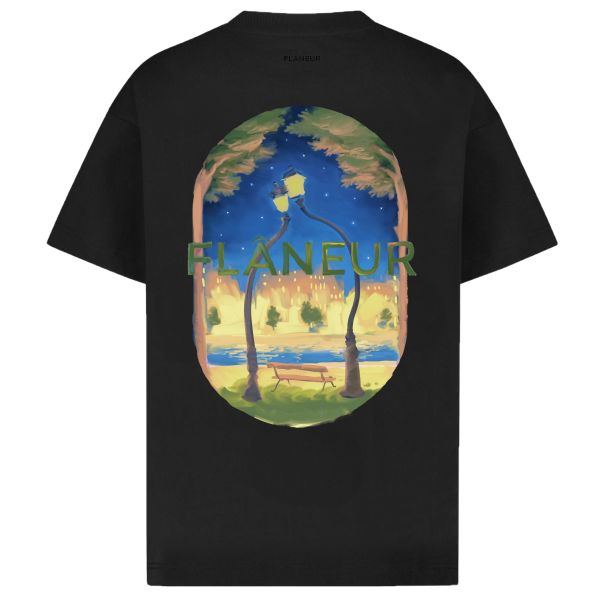 Flâneur Lanterns Of Love T-shirt Zwart