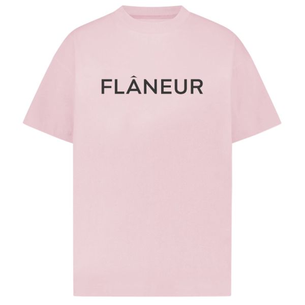 Flâneur Printed Logo T-shirt Roze
