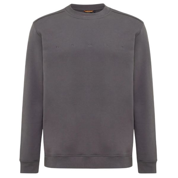 Genti Logo Sweater Grijs