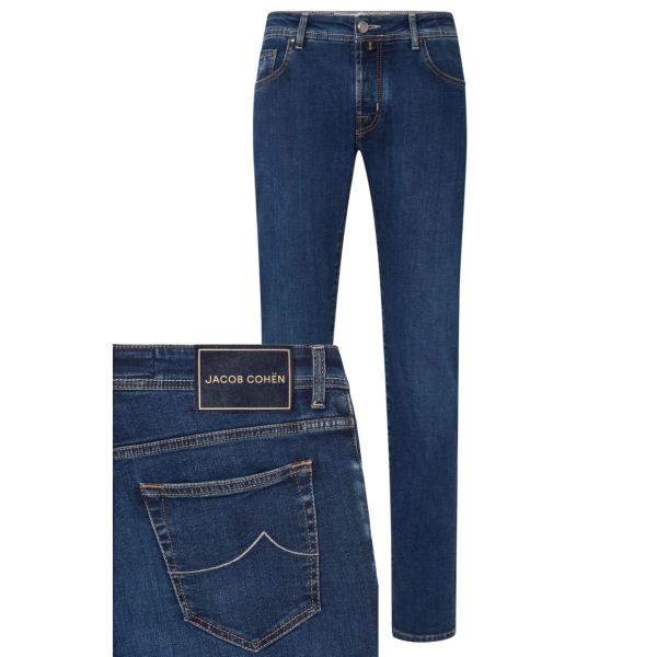 Jacob Cohën Nick Super Slim Jeans 100D Donker Blauw