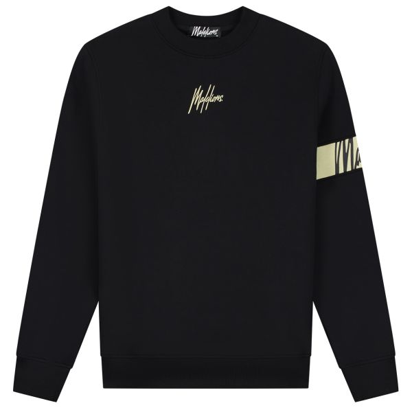 Malelions Captain Sweater Zwart/Groen