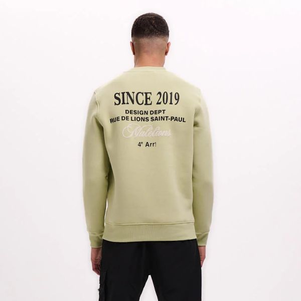 Malelions Design Sweater Licht Groen