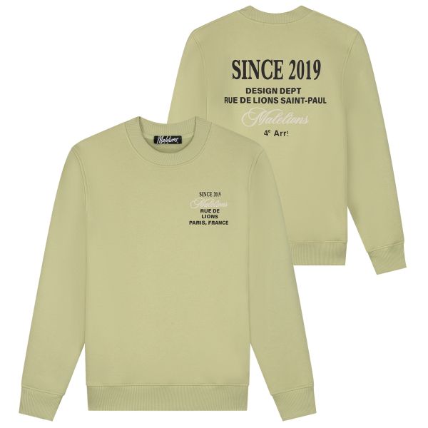 Malelions Design Sweater Licht Groen
