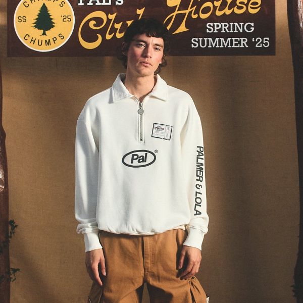 PAL Sporting Goods Collection Half Zip Sweater Off White