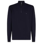 Tommy Hilfiger Essential Fleece Quarter Zip Sweater Navy