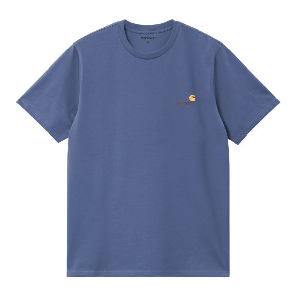 Carhartt WIP American Script T-shirt Blauw