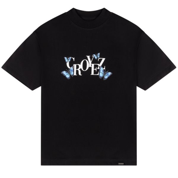Croyez Butterfly T-shirt Zwart