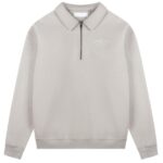 Croyez Fraternité Half Zip Sweater Grijs