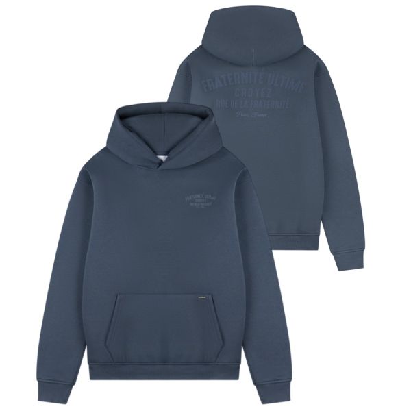 Croyez Fraternité Hoodie Blauw