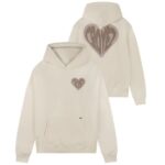 Croyez Puffed Heart Hoodie Off White