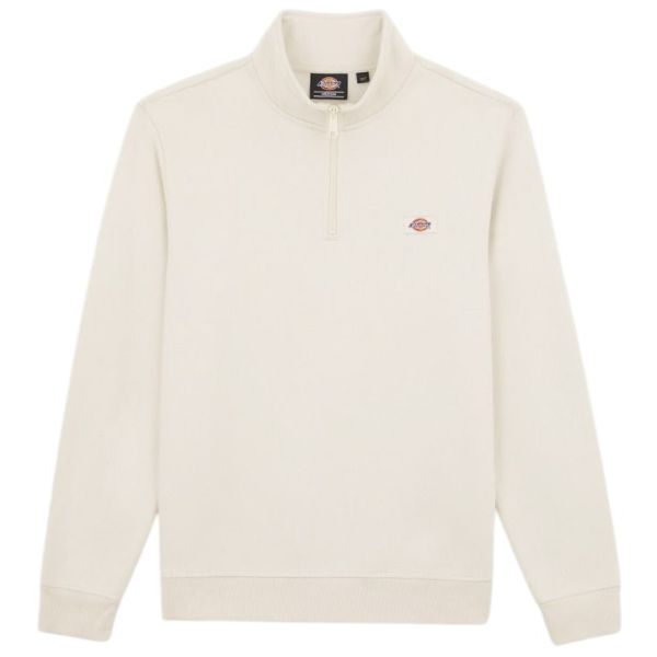 Dickies Oakport Quarter Zip Sweater Off White