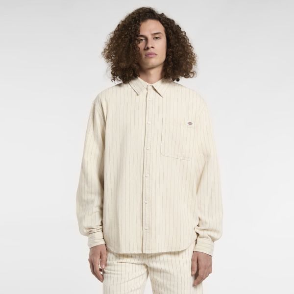 Dickies Service Stripe Overhemd Off White