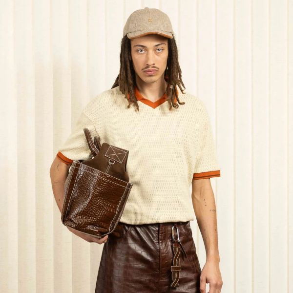 Drôle De Monsieur Ajouré Polo Beige