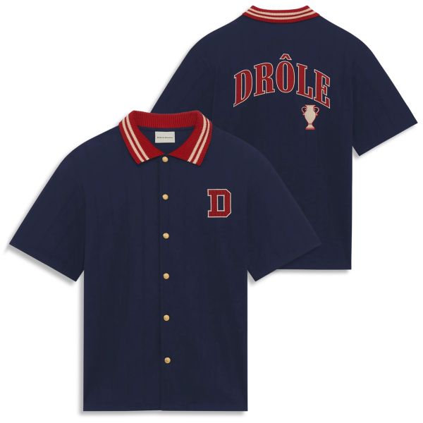 Drôle De Monsieur Drôle Sport Overhemd Navy