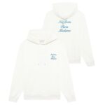 Drôle De Monsieur Slogan Cursive Hoodie Off White