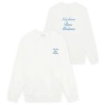 Drôle De Monsieur Slogan Cursive Sweater Off White