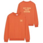 Drôle De Monsieur Slogan Sweater Oranje