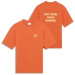 Drôle De Monsieur Slogan T-shirt Oranje