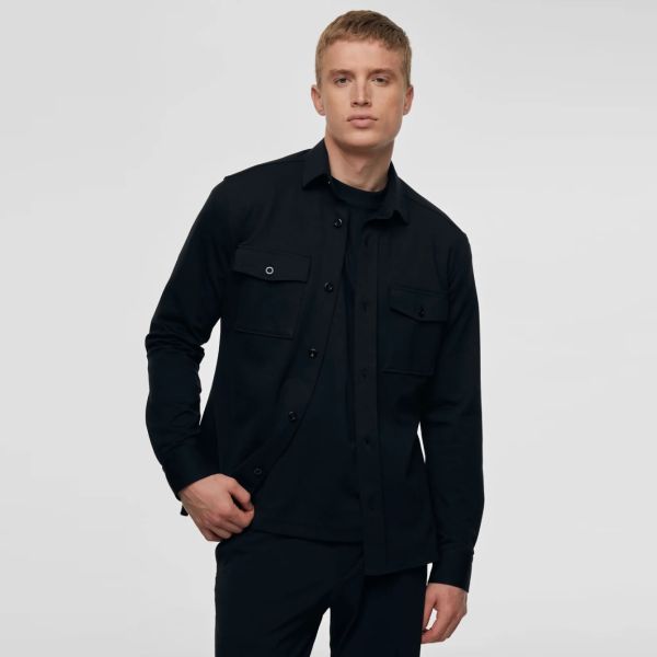 Genti Midtown Overshirt Zwart