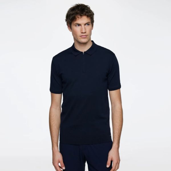 Gentiluomo Zip Polo Navy