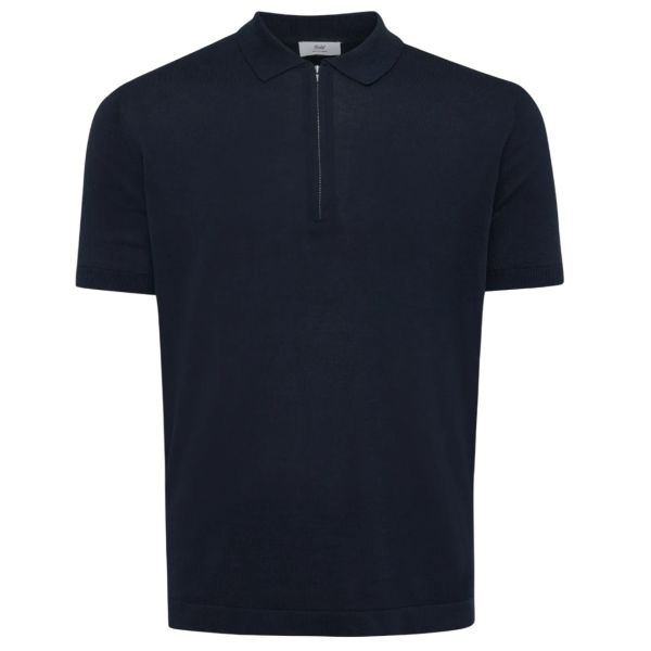 Gentiluomo Zip Polo Navy