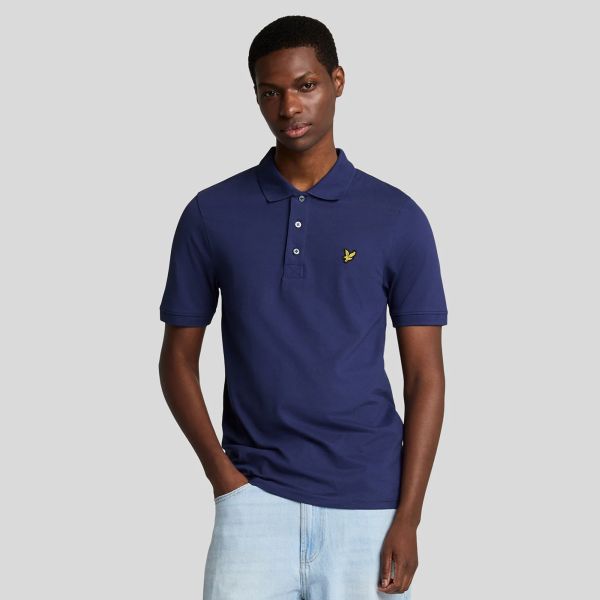 Lyle & Scott Plain Polo Donker Blauw