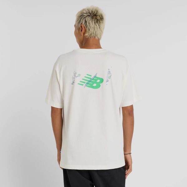 New Balance Athletics Tennis Cartoon T-shirt Off White