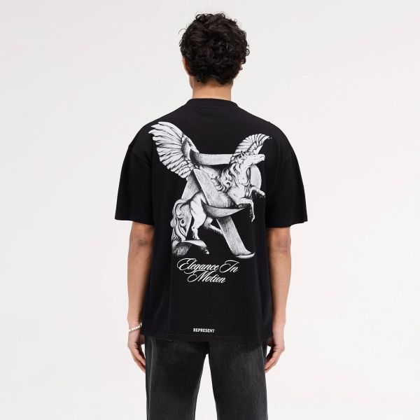 Represent Elegance In Motion T-shirt Zwart