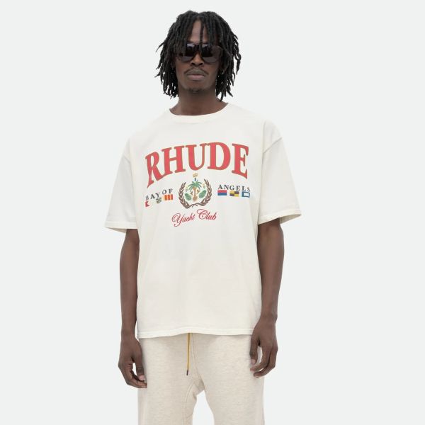 Rhude Bay Of Angels Yacht T-shirt Off White