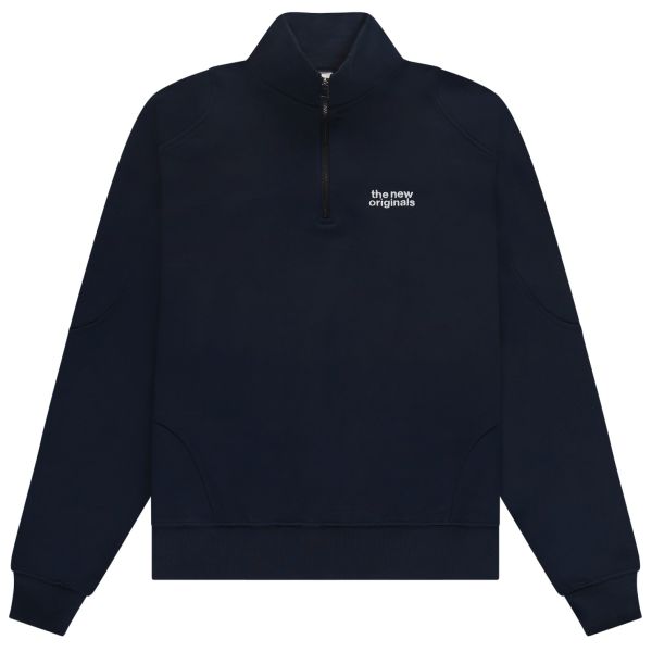 The New Originals Emblem Half Zip Sweater Navy