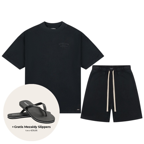 Croyez Garment Dye Fraternité Zomerset Zwart